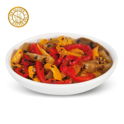 Filets de pebrots tricolor a la graella Bossa de 1700 gr.